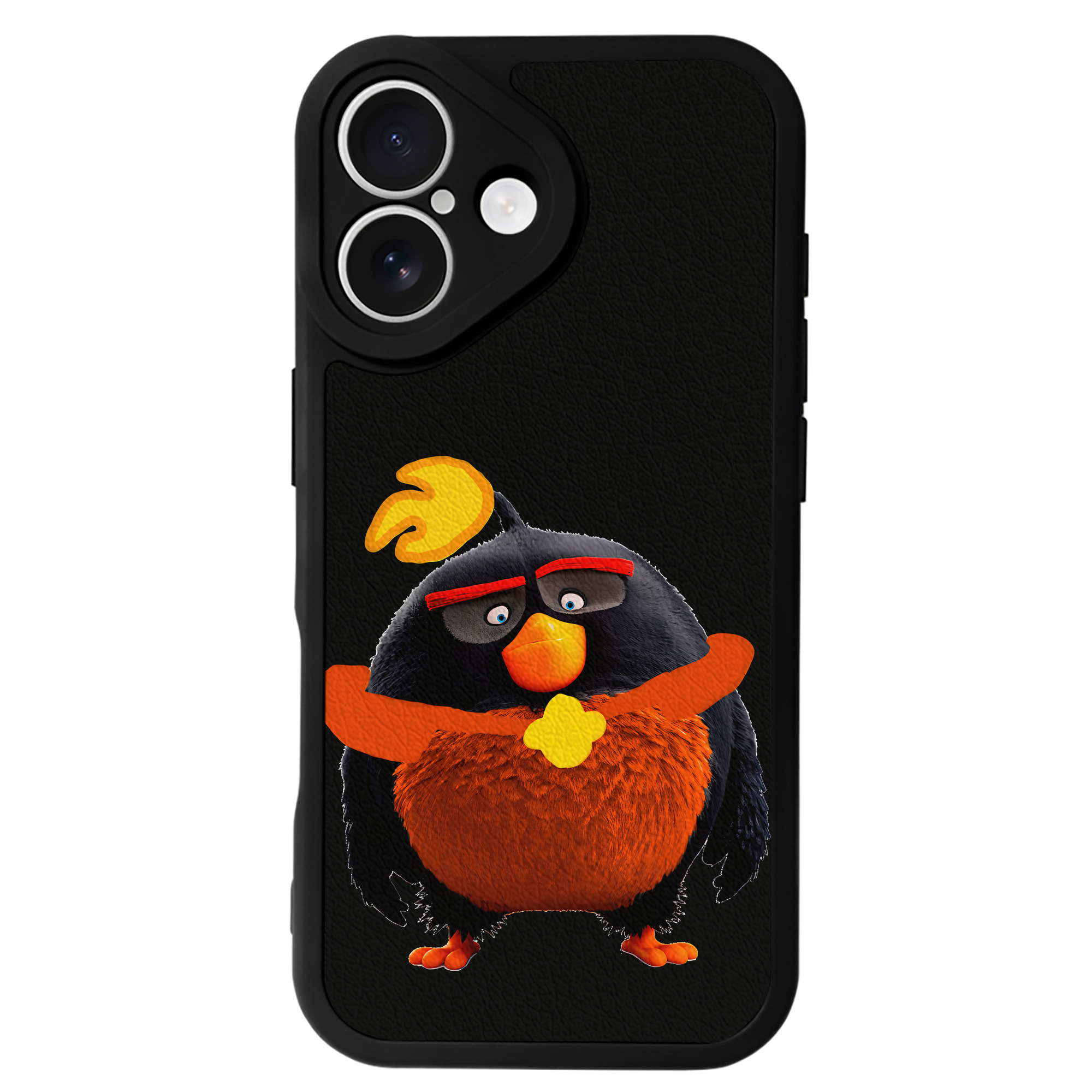 （画像用） Angry Birds アングリーバード 【iPhone 16シリーズ対応】シリコンスマホケース（レザー調） 材質：シリコン